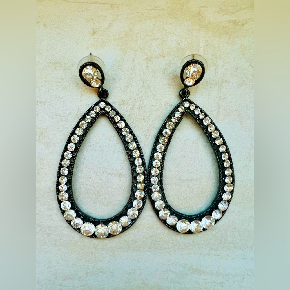 Teardrop Rhinestone Earrings